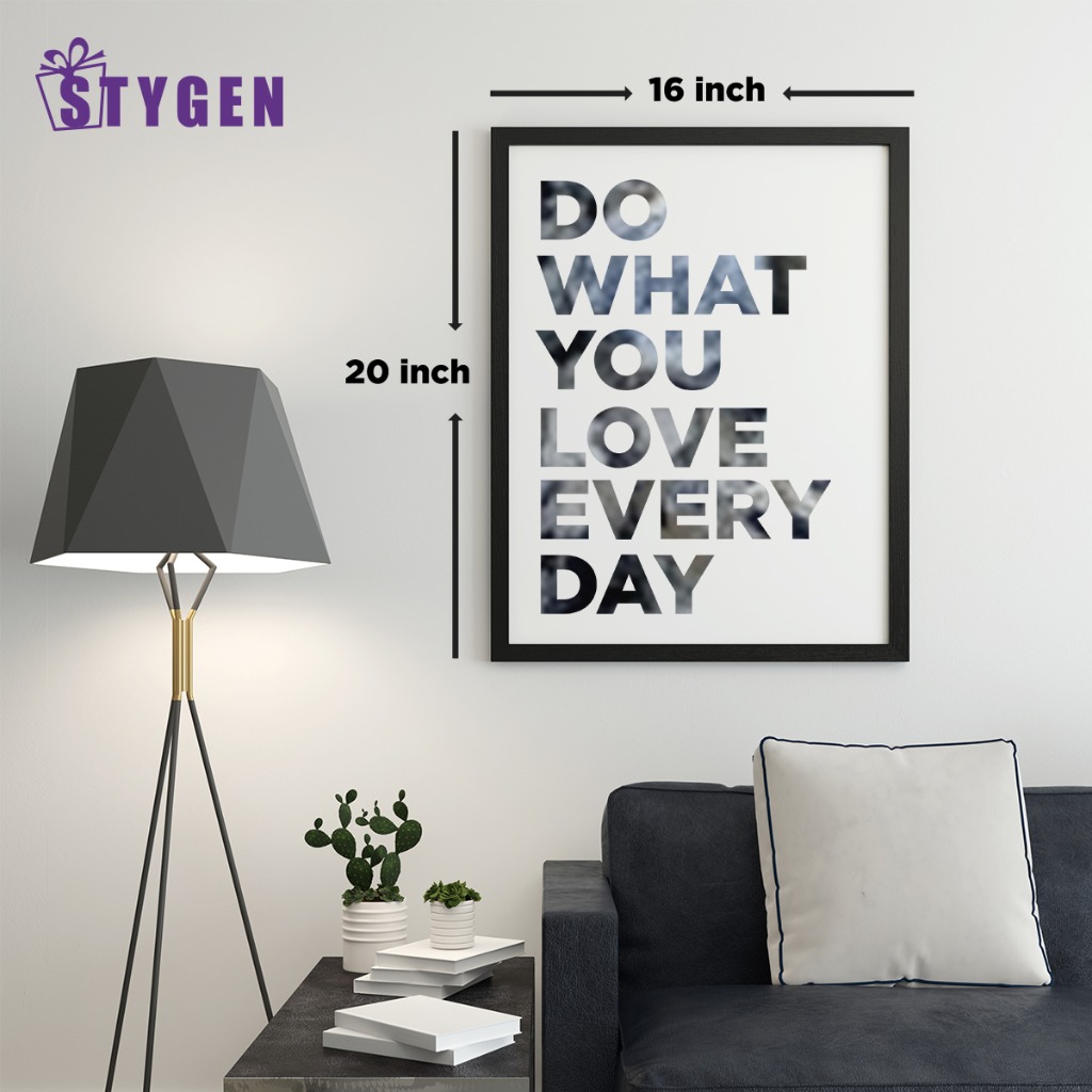 Wooden Wall Frame - Do What You Love Everyday